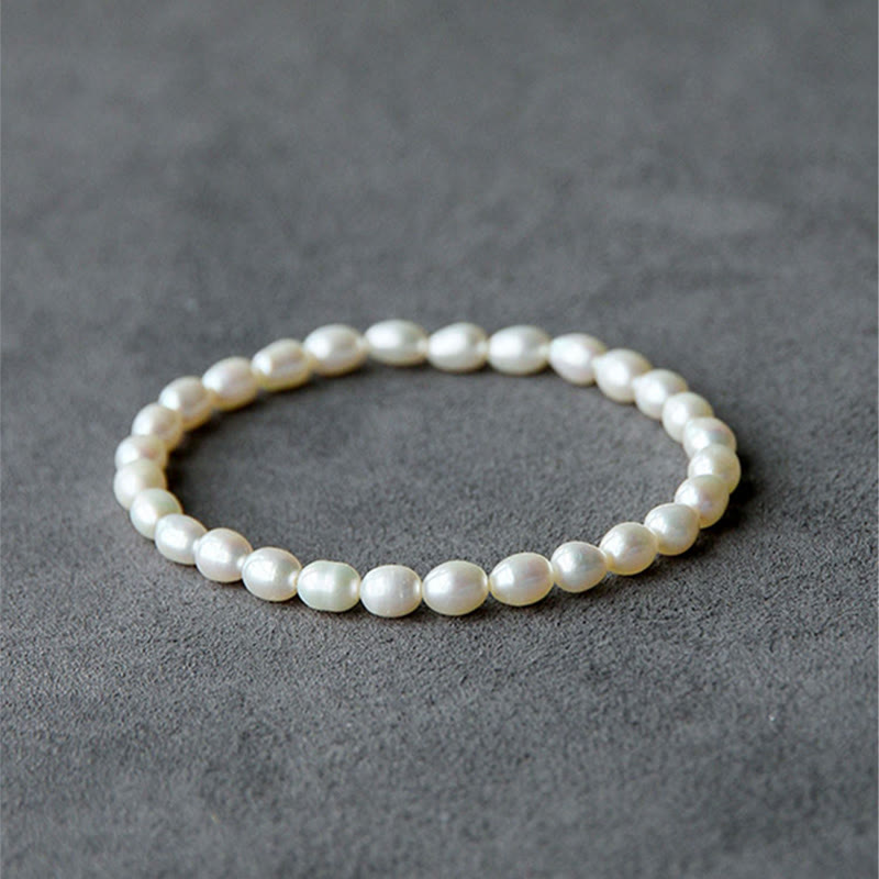 KarmaRipple's Authentic Pearl Balancing Beaded Bracelet p1