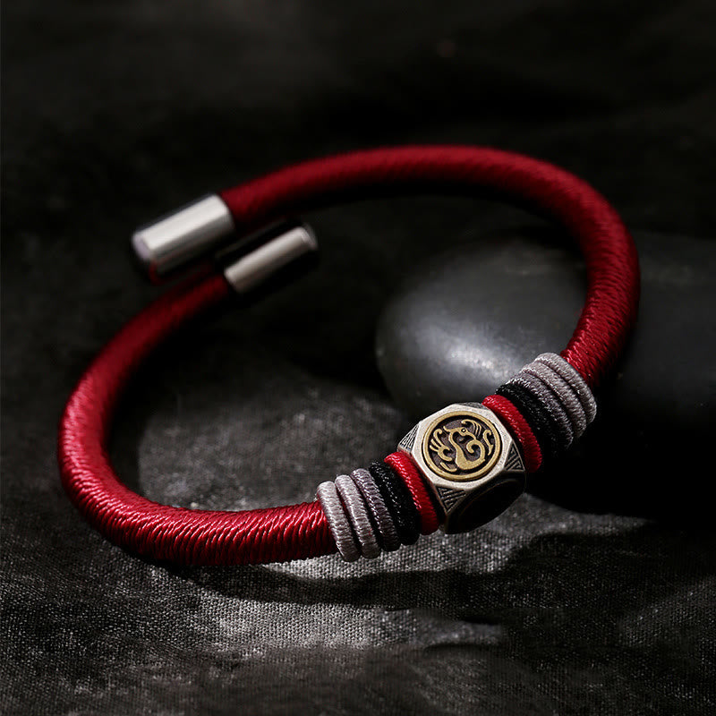 KarmaRipple's 925 Sterling Silver Perfect Weave King Kong Weave Faith Strength Bracelet p1