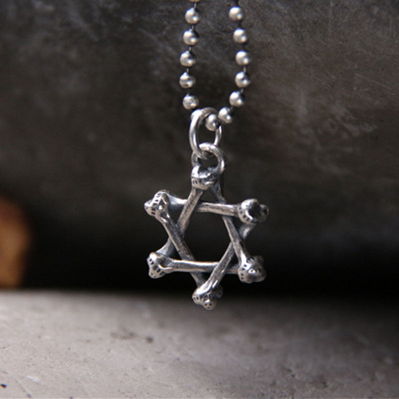 KarmaRipple's 925 Sterling Silver Star of David Hope Protection Pendant p1