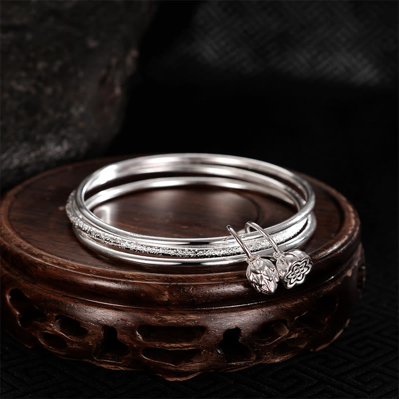 KarmaRipple's Lotus Flower Pod Ivory Bronze New Beginning Bracelet Bangle p1