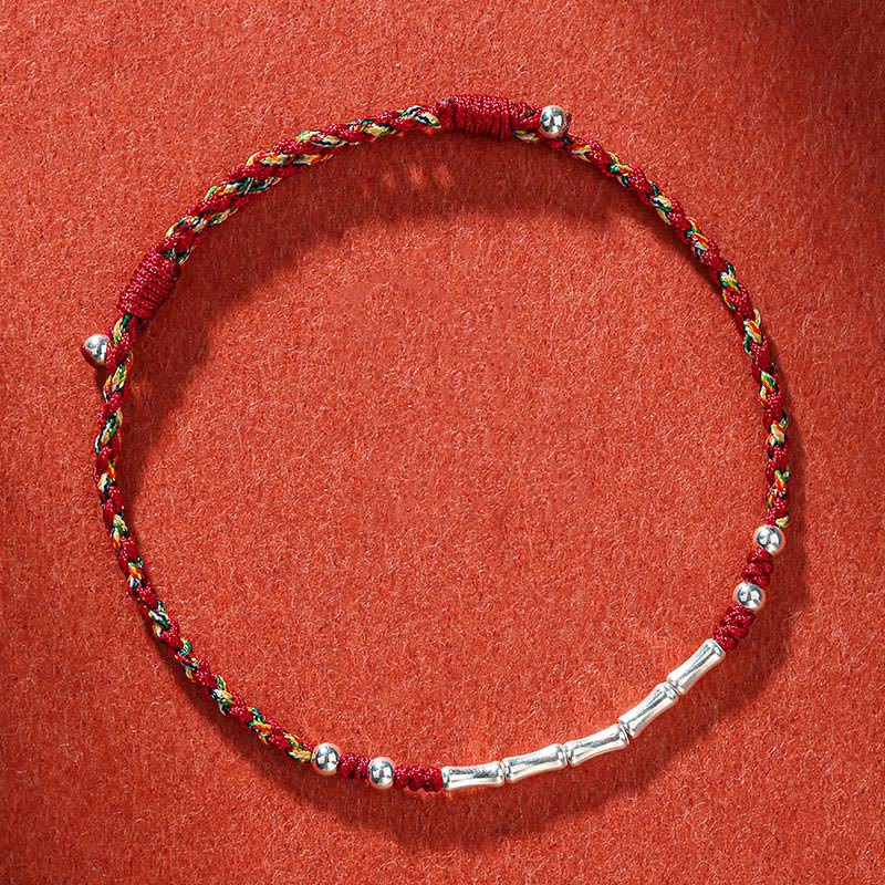 KarmaRipple's Tibet Handmade Multicolored Bamboo Protection Woven String Bracelet p1