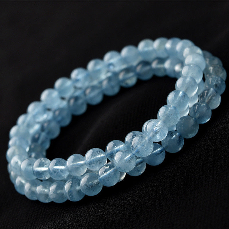 KarmaRipple's Authentic Aquamarine Peace Balancing Bracelet p1
