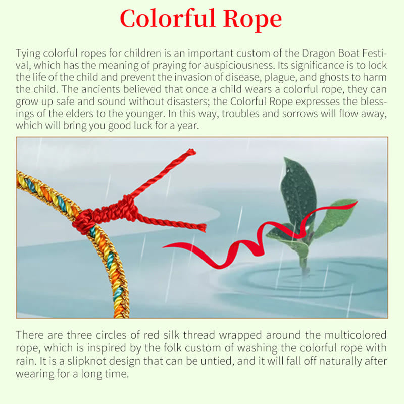 KarmaRipple's 925 Sterling Silver Dragon Boat Festival Fu Character Zongzi Pattern Fortune Handmade Multicolored Child Adult Bracelet p10