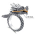 925 Sterling Silver&18K Gold Dragon