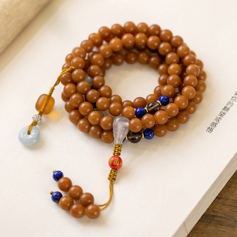KarmaRipple's 108 Beadwork Bodhi Seed Blessing Meditation Bracelet Mala p7