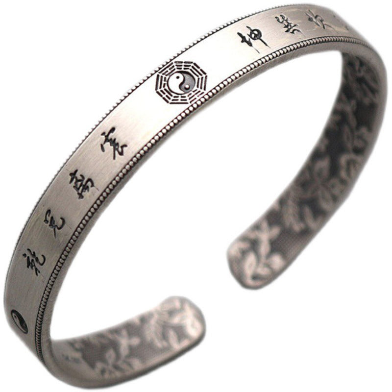 KarmaRipple's 999 Sterling Silver Bagua Yin Yang Balance Bracelet p7
