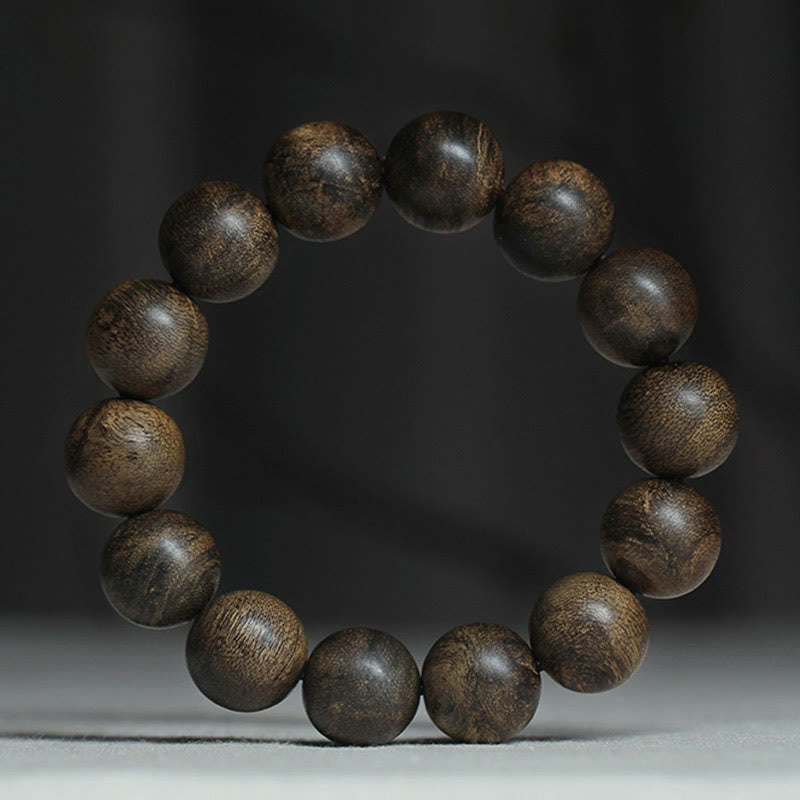 KarmaRipple's Nine Points Sinking Water Vietnam Hoi An Agarwood Peace Strength Bracelet p28