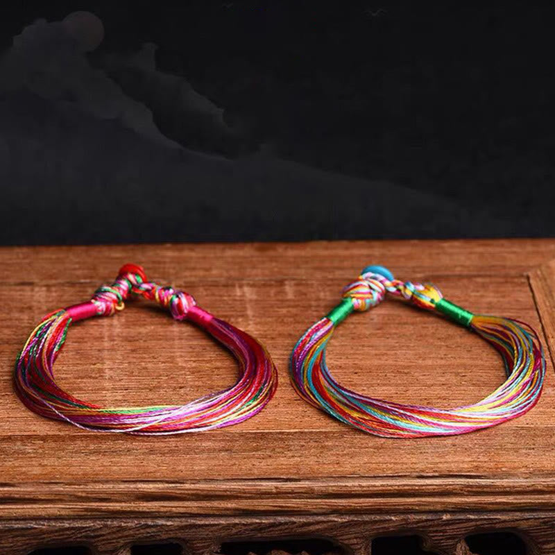 KarmaRipple's Tibetan Handmade Five Colorful Thread Dragon Boat Festival Protection Adult Child String Bracelet p5