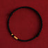 Black Rope(One&Three Gold Beads) / 15cm