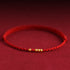 Red Rope(One&Three Gold Beads) / 20cm