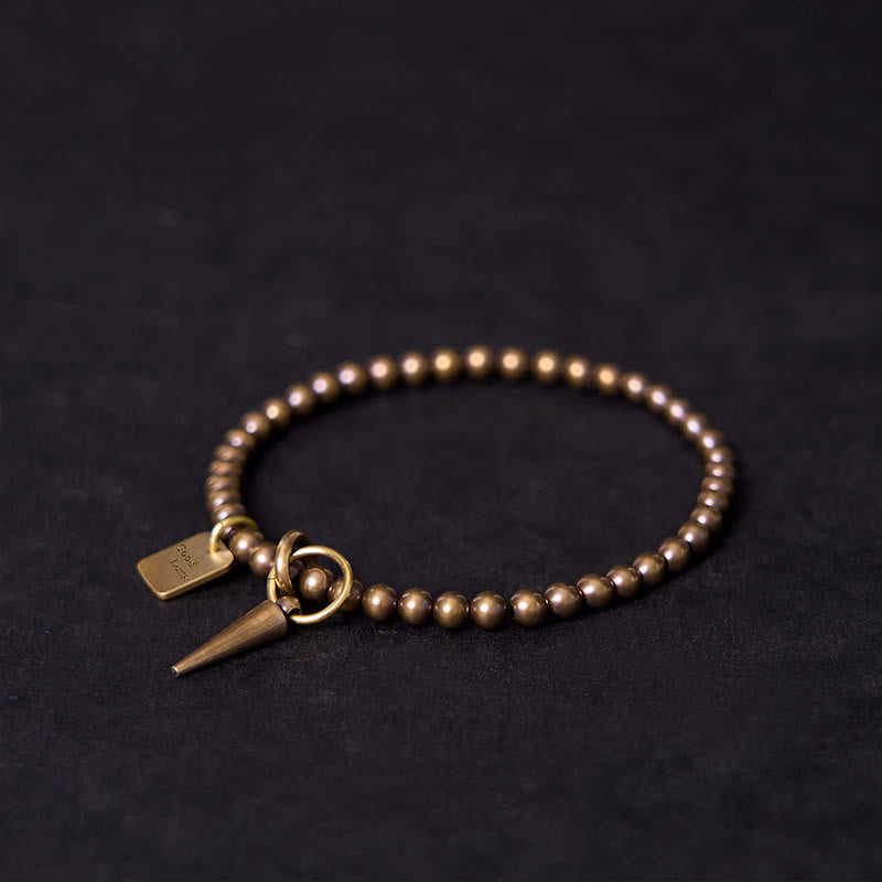 KarmaRipple's Vintage Bronze Brass Beadwork Fortune Balance Bracelet p3