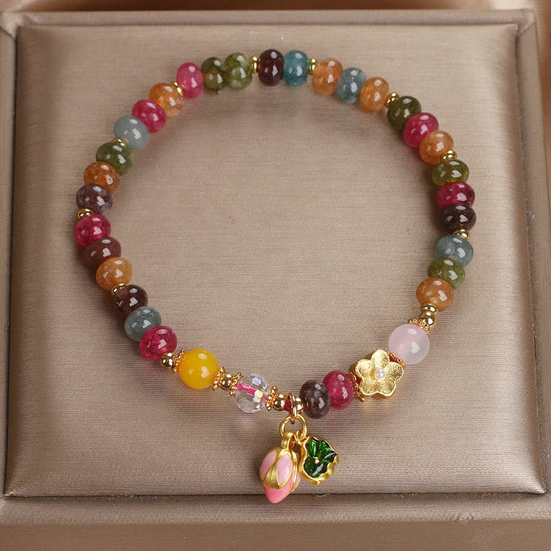 KarmaRipple's Tourmaline Lotus Seedpod Wisdom Bracelet p10