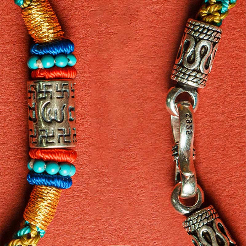 KarmaRipple's Colorful String Six True Words 925 Silver Focus Bracelet p3