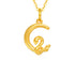Gold Moon Snake(About 1g)+18K Gold Chain(About 0.5g)-45cm