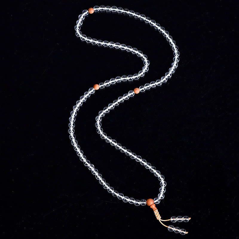 KarmaRipple's 108 Mala Beadwork Authentic Stone Ivory Gemstone Sandalwood Balancing Bracelet p5