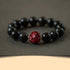 12mm Black Obsidian Cinnabar-Dog