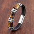 Yellow Tiger Eye-Silver / 16-18cm