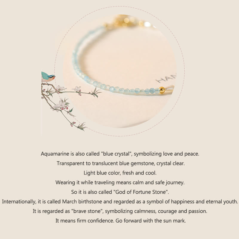 KarmaRipple's 2mm Turquoise Pearl Ultra-thin Beadwork 14k Gold Plated Bronze Wisdom Bracelet p11