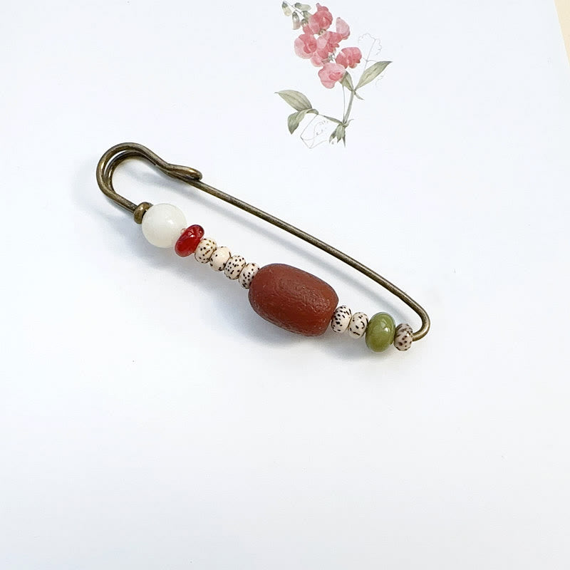 KarmaRipple's Bodhi Seed Agate Calm Balance Brooch p5