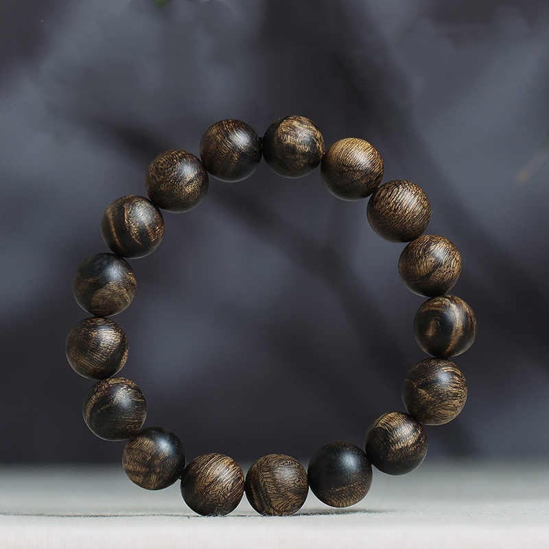 KarmaRipple's Rare Brunei Agarwood Water Ripple Pattern Peace Calm Bracelet p25