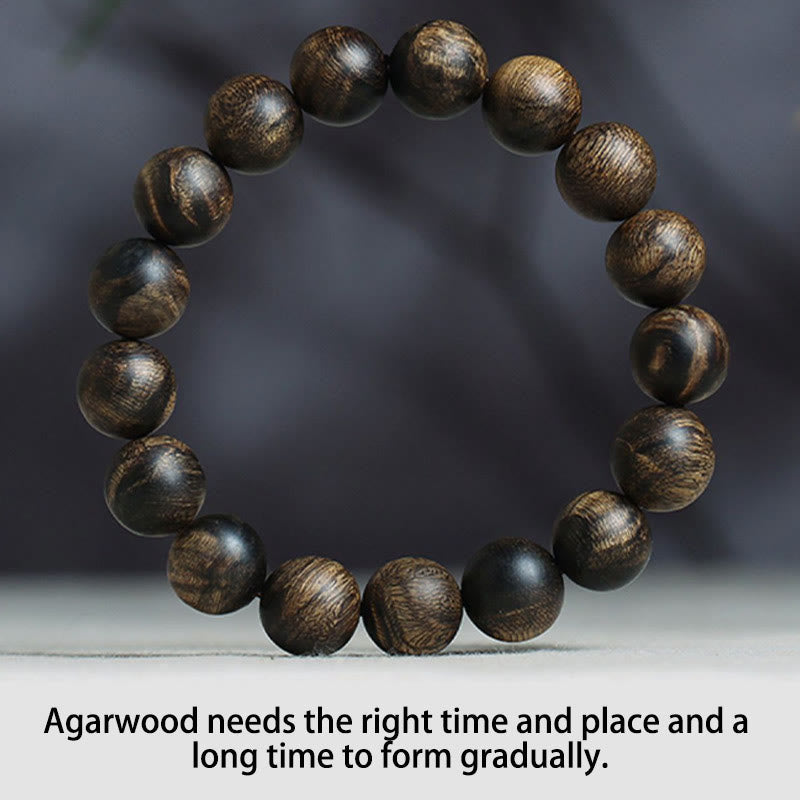 KarmaRipple's Rare Brunei Agarwood Water Ripple Pattern Peace Calm Bracelet p15