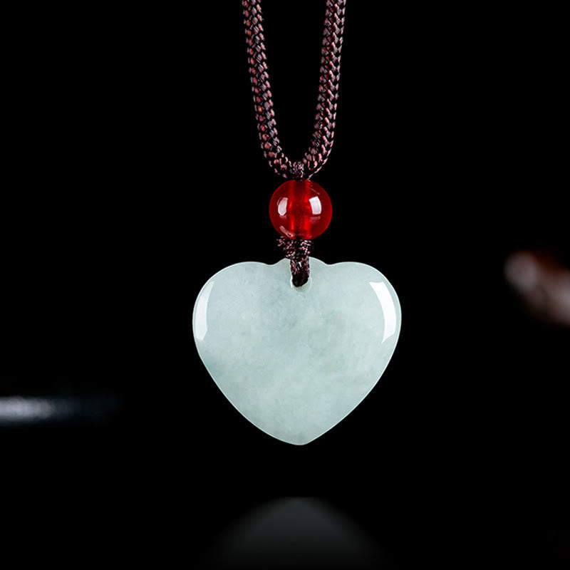 KarmaRipple's Jade Heart Prosperity Pendant Necklace p11