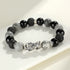 Black Onyx&Grey Jasper&Lava Rock(Wrist Circumference: 14-15cm)