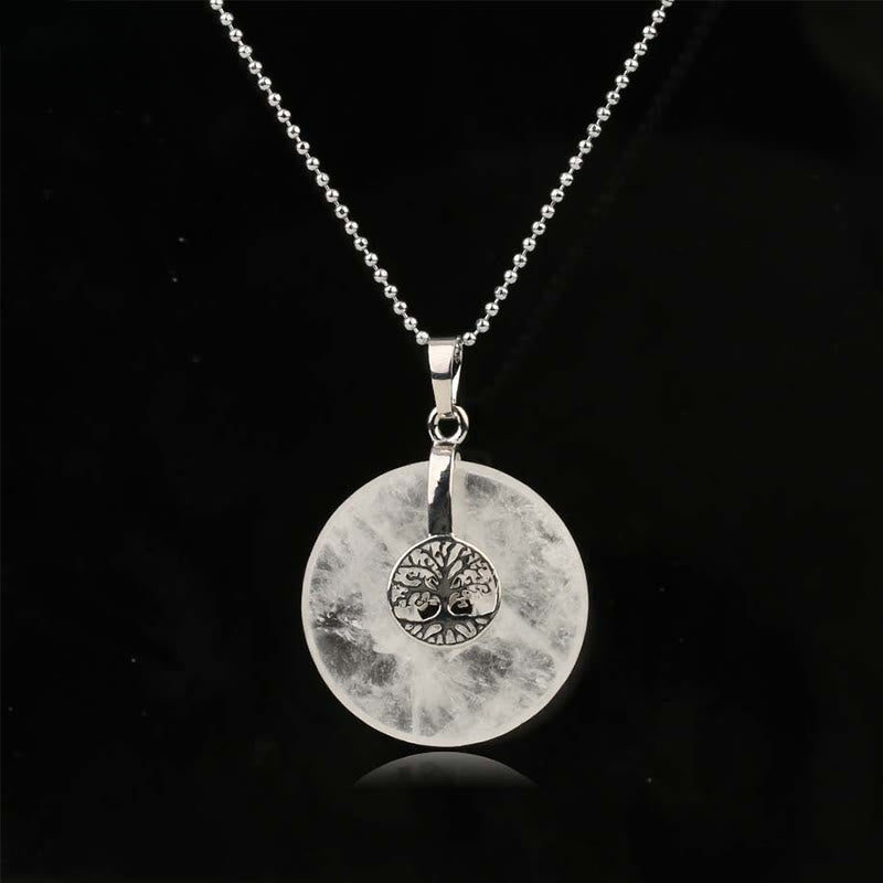 KarmaRipple's Various Gemstone'se Quartz Green Aventurine Amethyst The Tree of Life Kindness Pendant Necklace p4