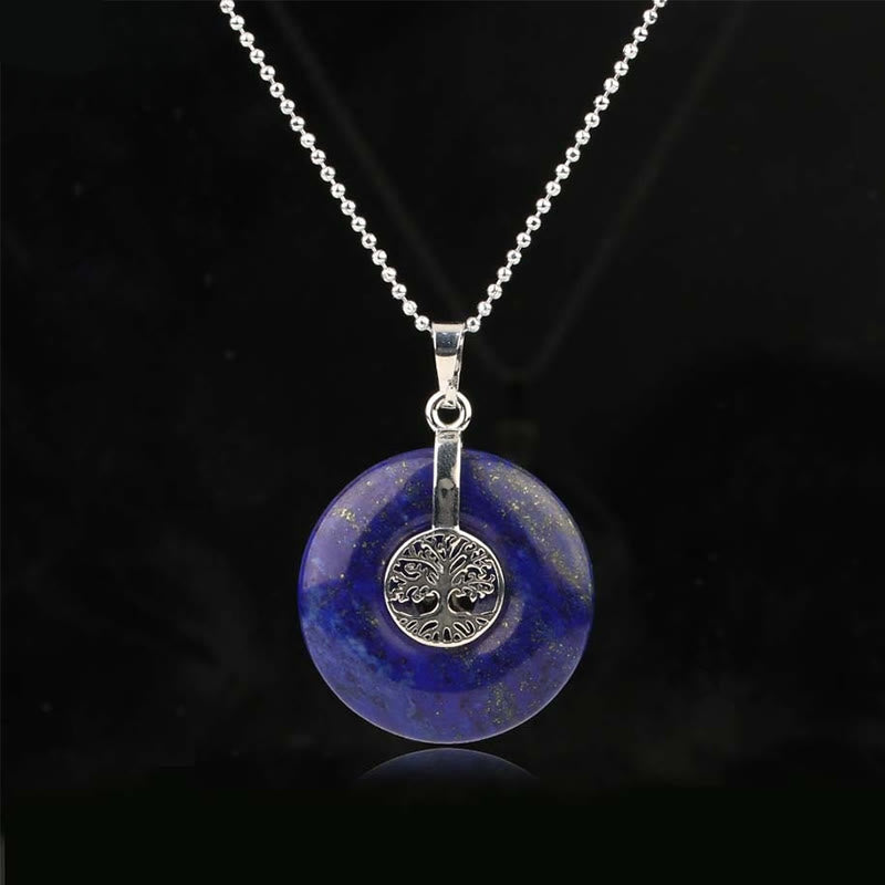 KarmaRipple's Various Gemstone'se Quartz Green Aventurine Amethyst The Tree of Life Kindness Pendant Necklace p30