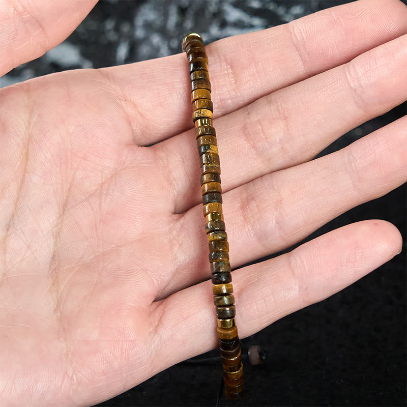 KarmaRipple's Authentic Tiger Eye Spacer Bead Courage Bracelet p4