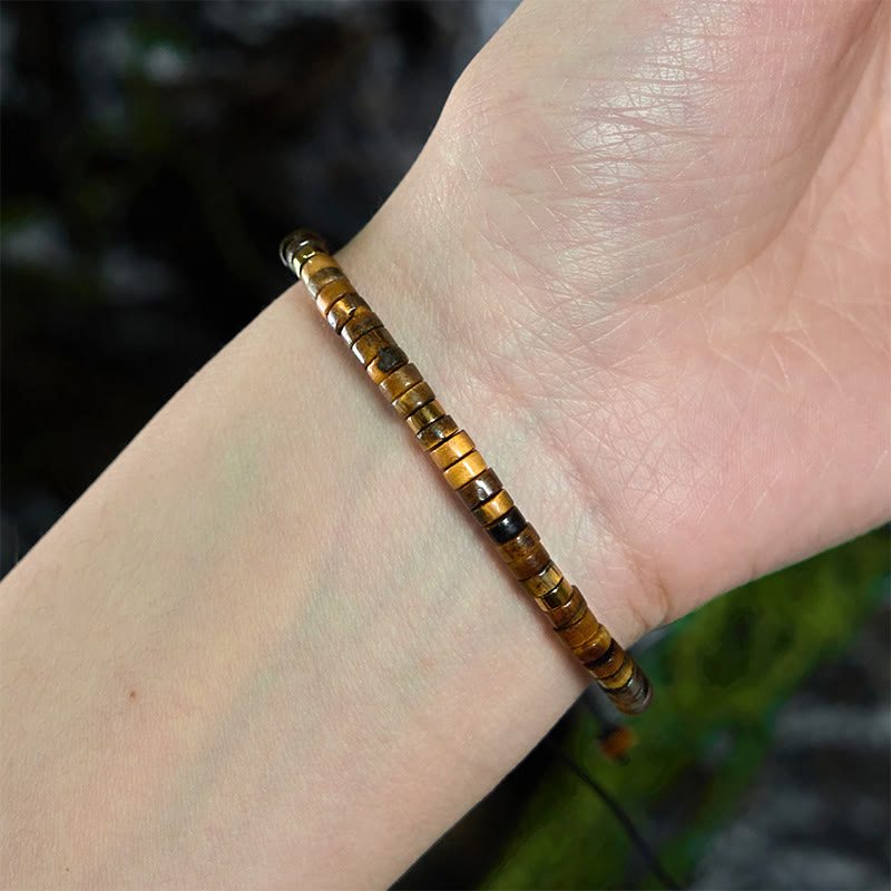 KarmaRipple's Authentic Tiger Eye Spacer Bead Courage Bracelet p5