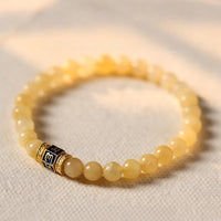KarmaRipple's Topaz Beadwork Om Mani Padme Hum Fortune Bracelet