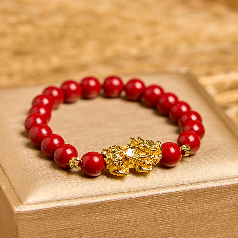 KarmaRipple's Cinnabar PiXiu Calm Blessing Bracelet p10