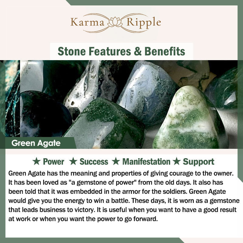 KarmaRipple's 108 Beadwork Authentic Agate Mala Balancing Bracelet p6