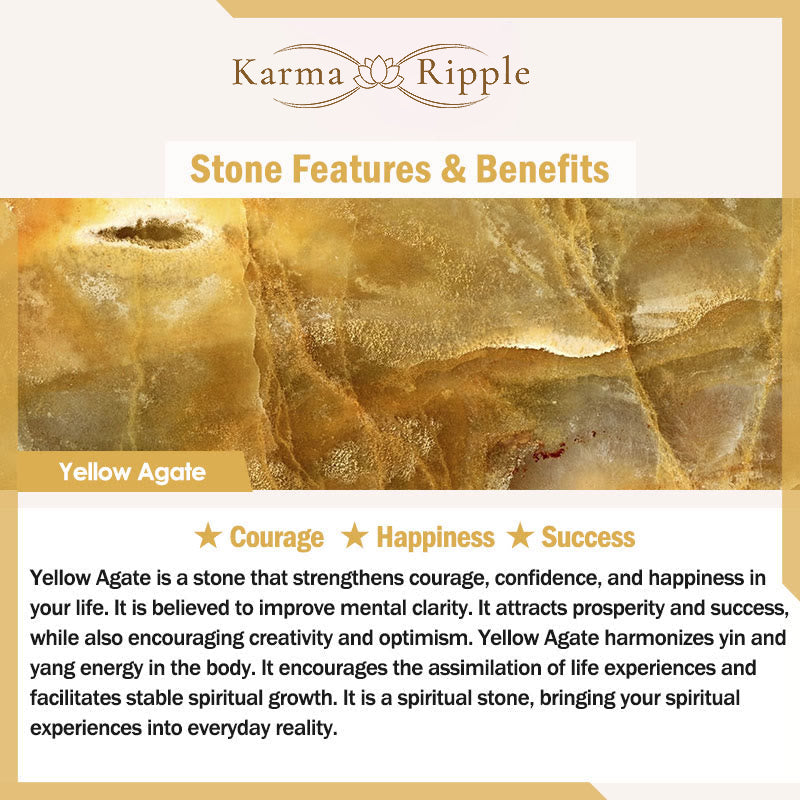 KarmaRipple's Five Elements Various Agate Gemstone Pearl Black Onyx Ivory Agate Ivory Gemstone Fortune Bracelet p31