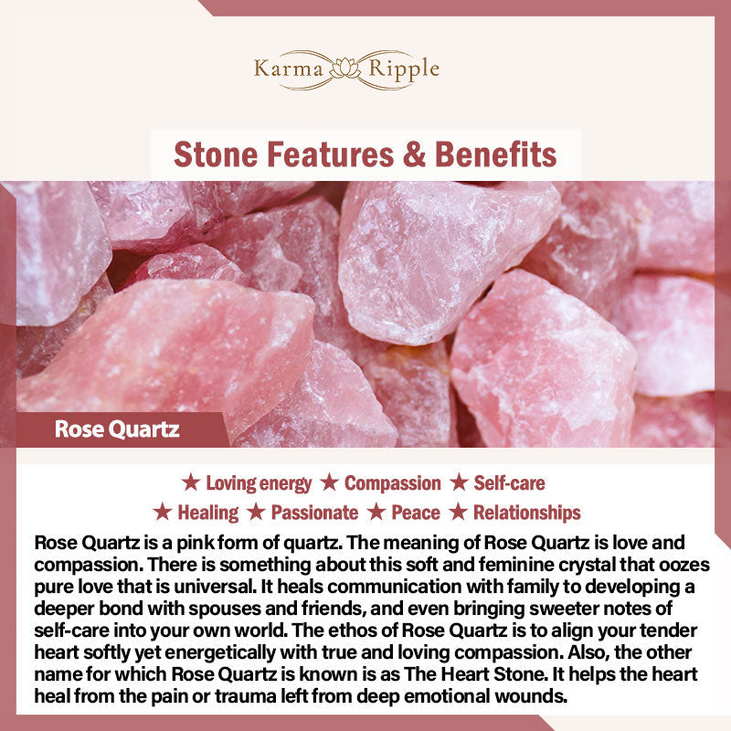 KarmaRipple's 108 Mala Beadwork Rhodonite Rose Quartz Tassel Balancing Bracelet p13