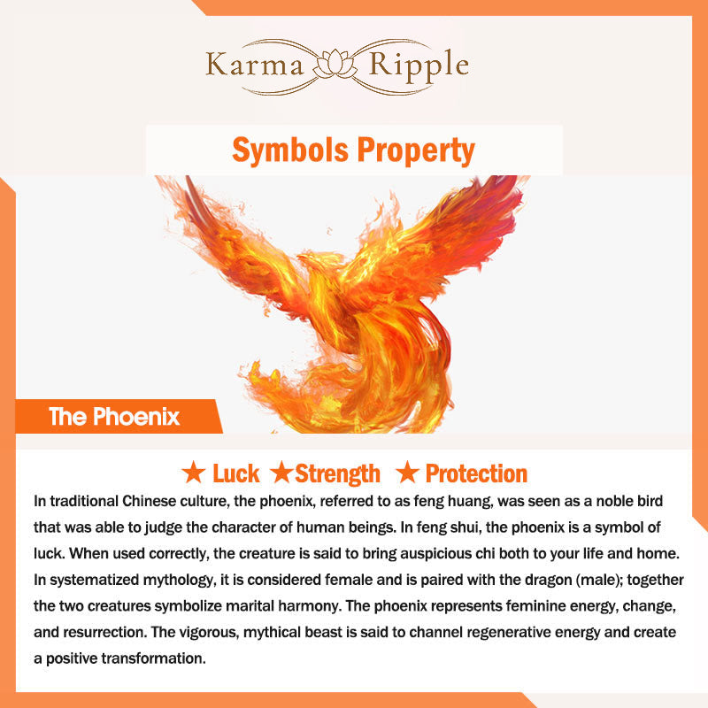 KarmaRipple's Dragon And Phoenix Playing With A Pearl Carved Bronze Brass Fortune Protection Bracelet Bangle p6