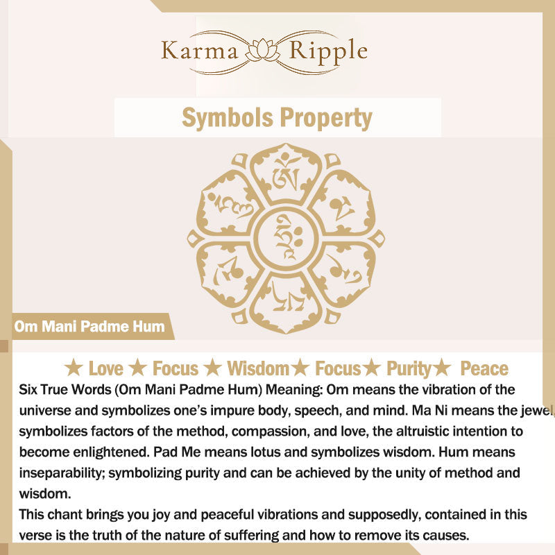 KarmaRipple's Om Mani Padme Hum Fortune Protection Red String Bracelet p11