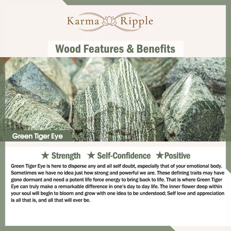 KarmaRipple's Tiger Eye Lava Rock Black Onyx Lazurite Hematite Bead Positive Leather Bracelet p13