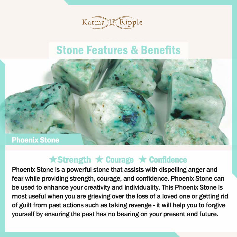 KarmaRipple's Authentic Phoenix Stone Strength Courage Bracelet p12