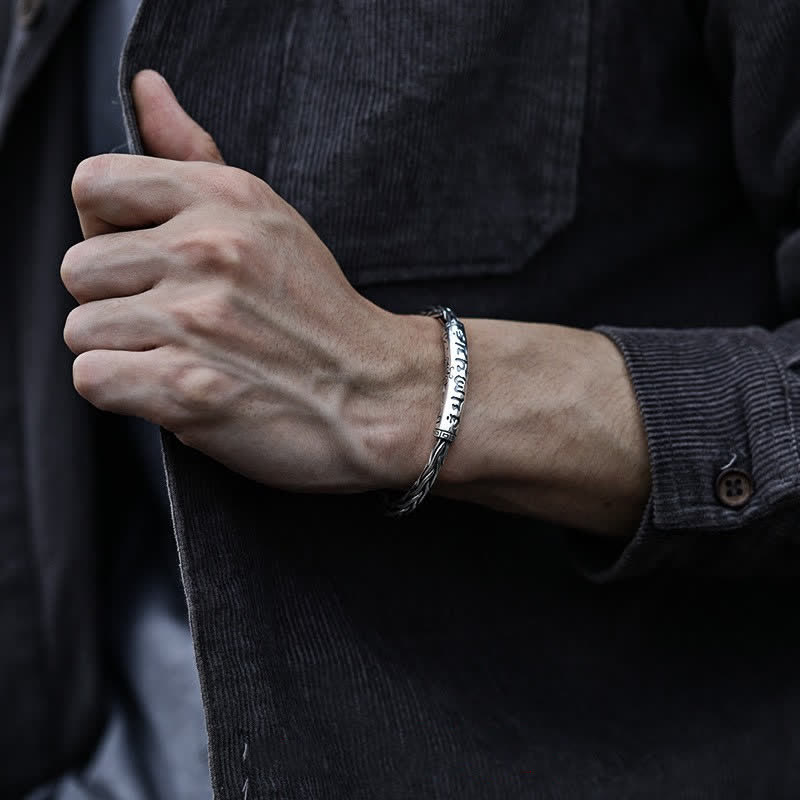 KarmaRipple's Viking Style Twisted Woven Pattern Bronze Balance Bracelet p13