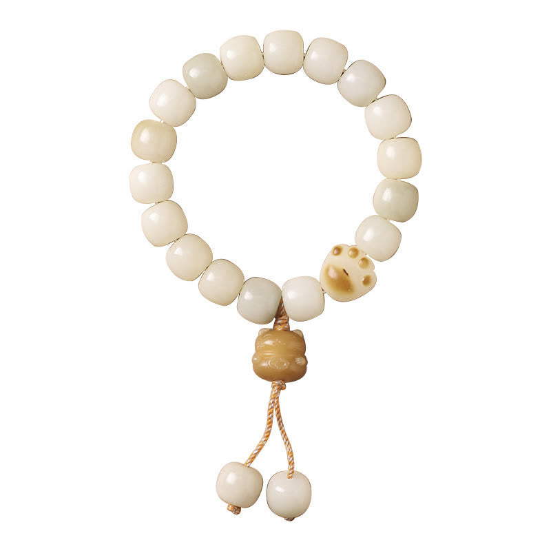 KarmaRipple's Fortunate Cat Bodhi Seed Cat Paw Peace Bracelet p10