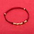 Dark Red Rope(Wrist Circumference 14-19cm) / Golden Bamboo
