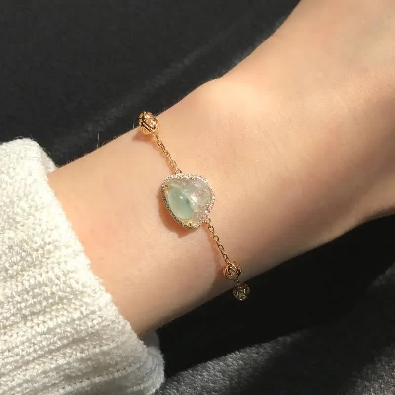 KarmaRipple's Laughing Buddha Jade Abundance Chain Bracelet p3