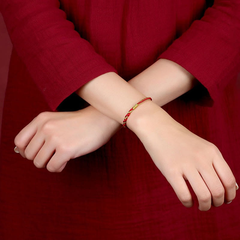 KarmaRipple's Handmade Chinese Zodiac Rabbit Rooster Rat Horse Dragon Protection Braid String Bracelet p16