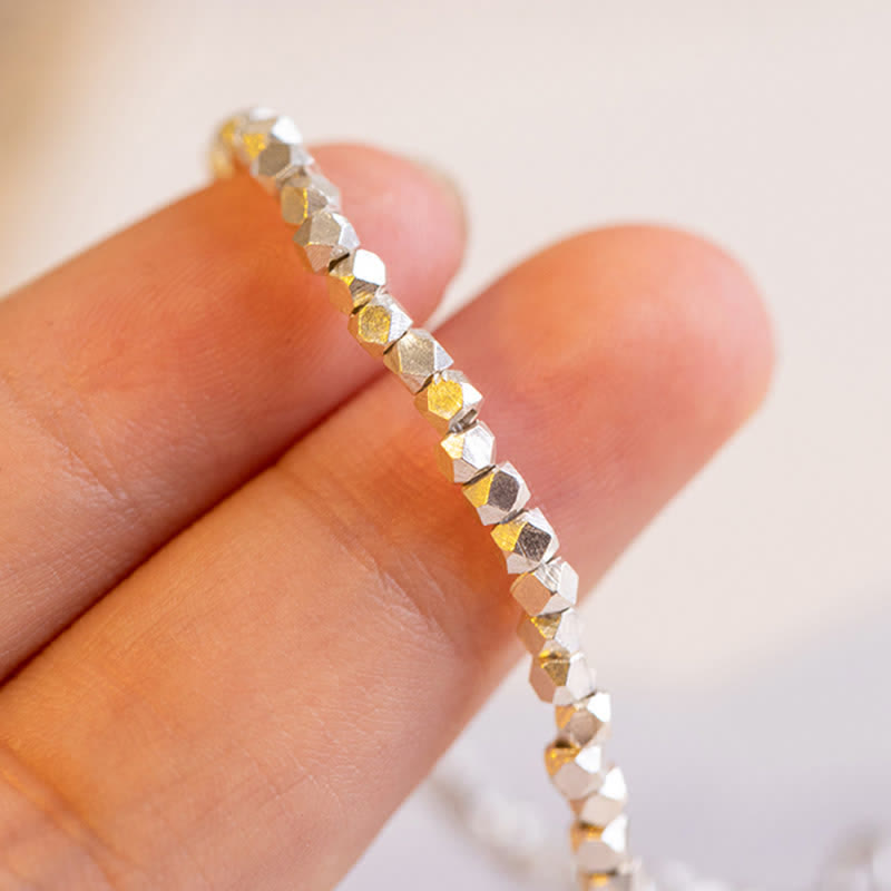 KarmaRipple's 925 Sterling Silver Beaded Blessing Ring p5