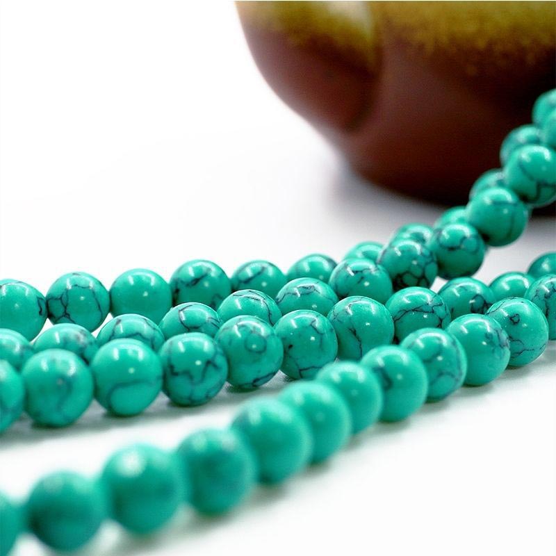 KarmaRipple's Tibetan Turquoise Purification Pendant Mala p5