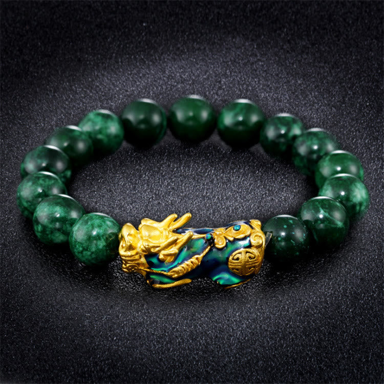 KarmaRipple's Pixiu Jade Abundance Protection Bracelet p2