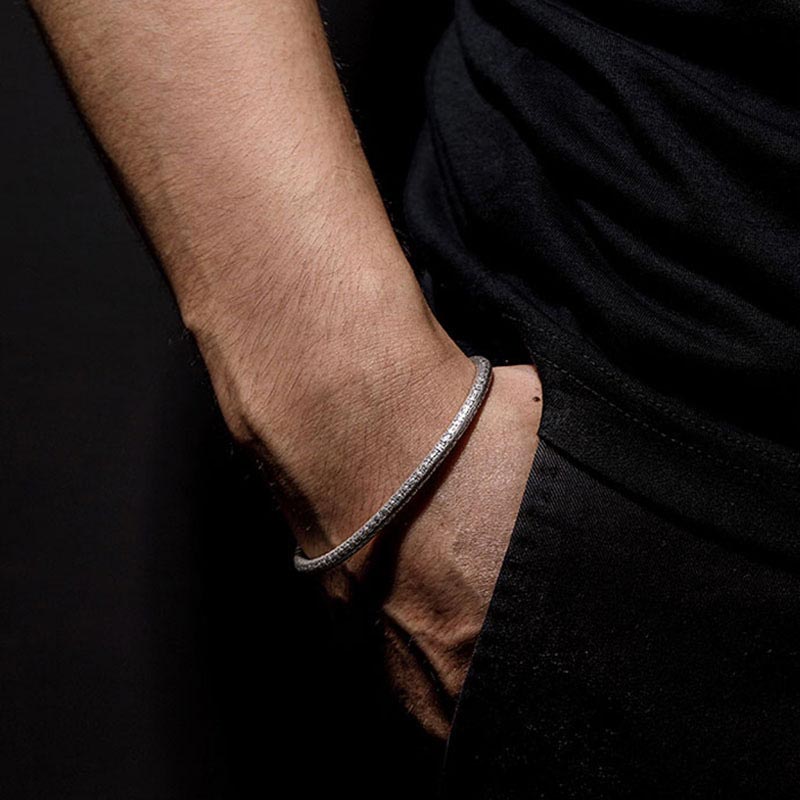 KarmaRipple's Tibetan Heart Sutra Ivory Bronze Fortune Bracelet p3