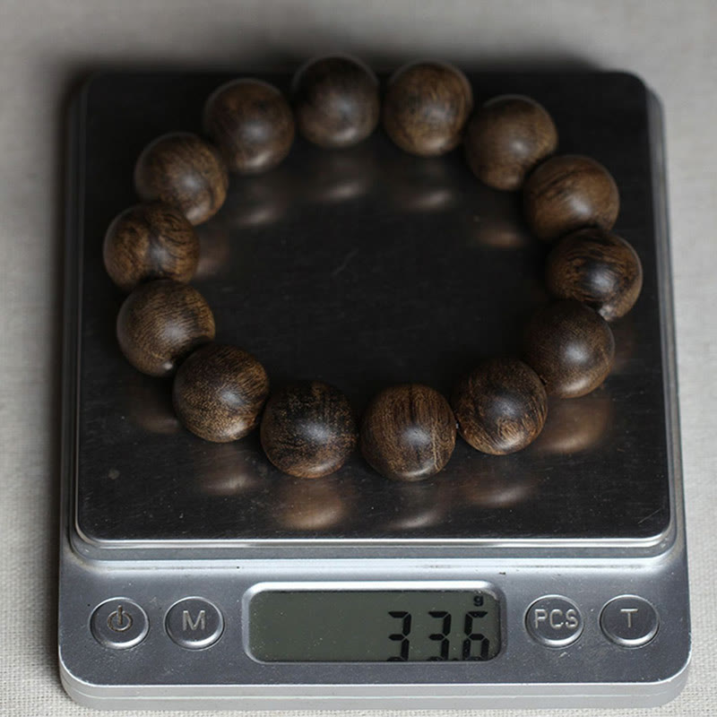 KarmaRipple's Nine Points Sinking Water Vietnam Hoi An Agarwood Peace Strength Bracelet p18